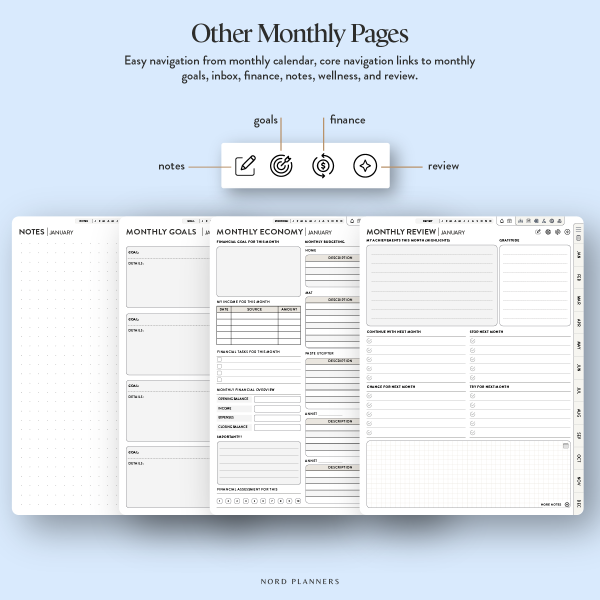 2025 Nord Digital Daily Landscape Planner for Goodnotes - Image 8