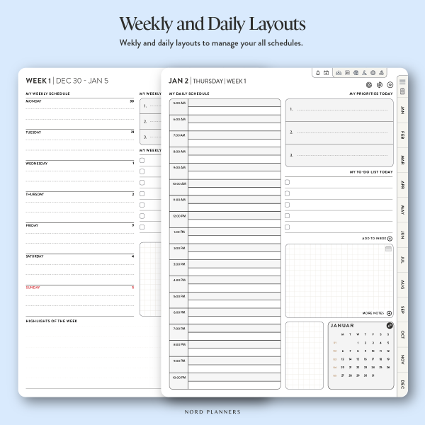 2025 Nord Digital Daily Landscape Planner for Goodnotes - Image 9