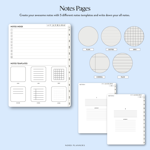 2025 Nord Digital Daily Landscape Planner for Goodnotes - Image 10