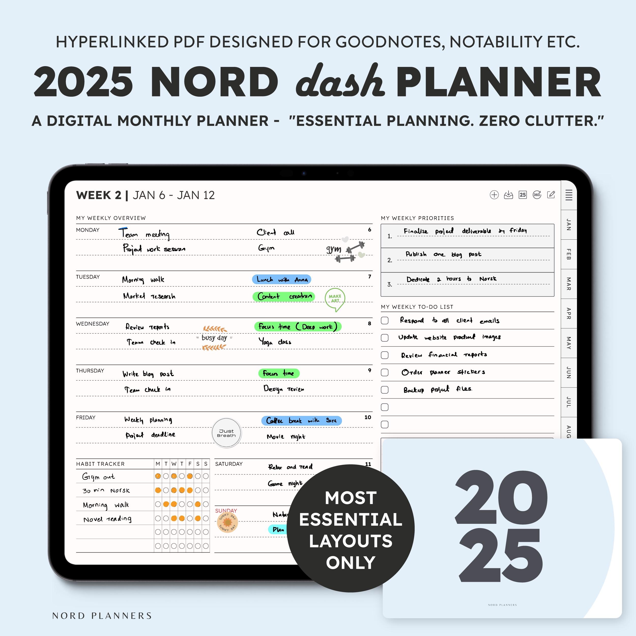 Digital Planner 2025 (Monthly)